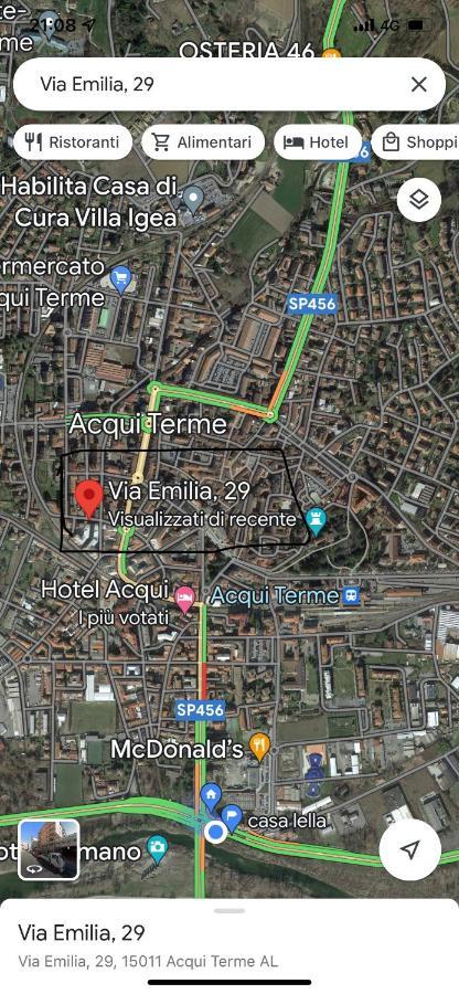 Appartamento Lella Zona Terme Centro E Vicino Habilita-Villa Igea Acqui Terme Exterior foto